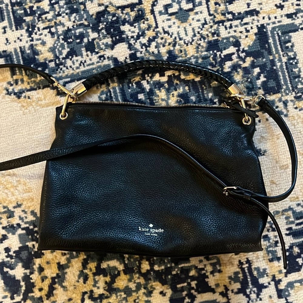 Kate Spade pebbled leather black crossbody